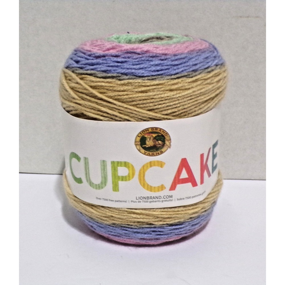 Lion Brand Cupcake Yarn Flower Patch 5 oz. Cakes Lot 14616 #207 Color USA
